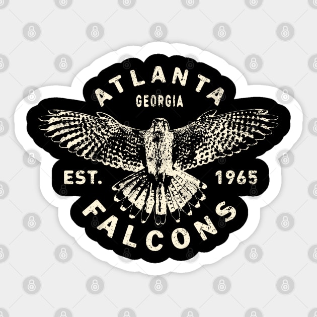 Atlanta Falcons 1 by Buck Tee Originals Sticker by Buck Tee